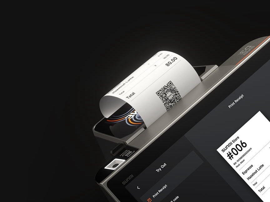 POS Terminal mit Kartenterminal und Belegdrucker